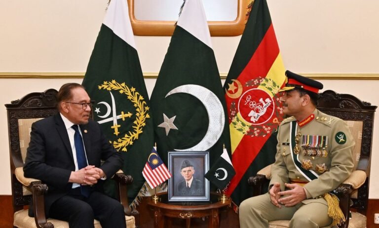 COAS Asim and PM Meeting: PM Anwar Ibrahim acknowledges Pakistan’s contributions to regional stability