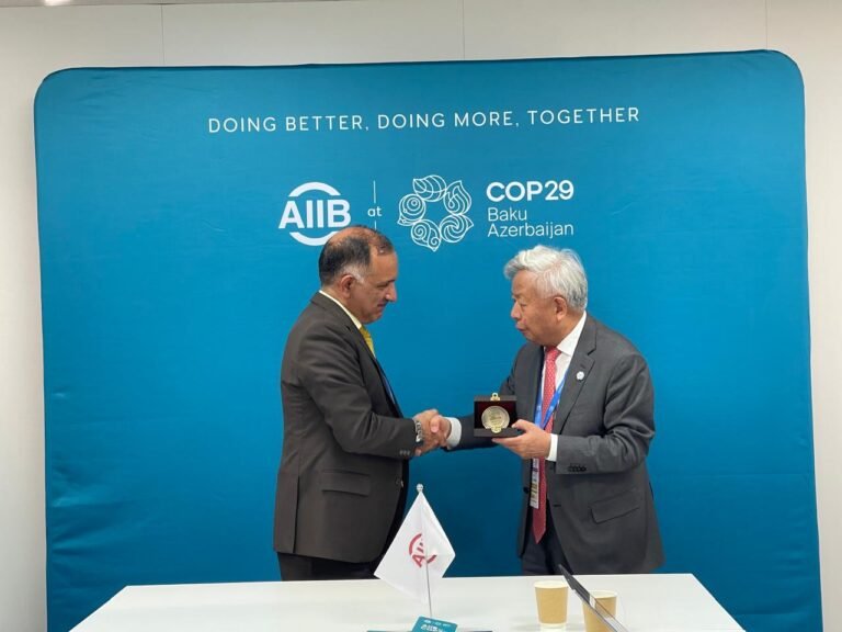 COP29: Lt Gen Malik, Jin Liqun, agree to increasing private sector investment in disaster-resilient