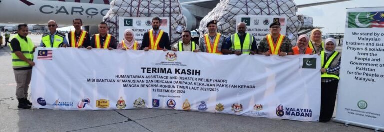 Second consignment of relief items arrives in Malaysia from Pakistan