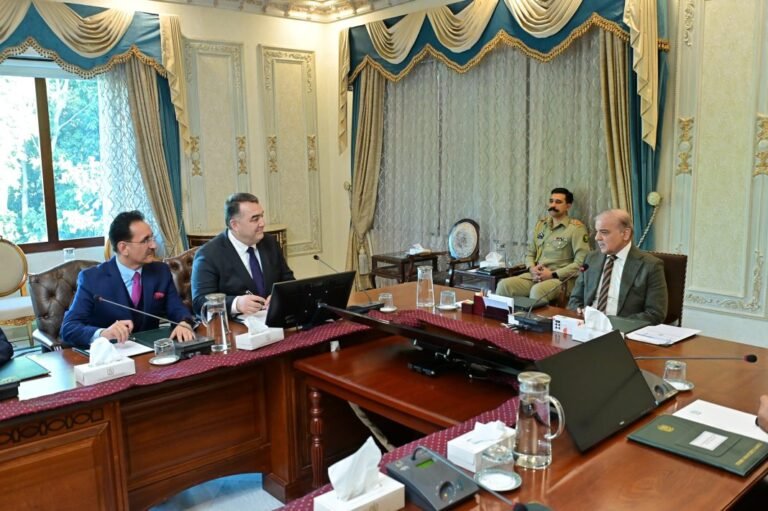 Tajikistan’s Energy Minister Daler Jumma meets Prime Minister Shehbaz Sharif to discuss bilateral cooperation