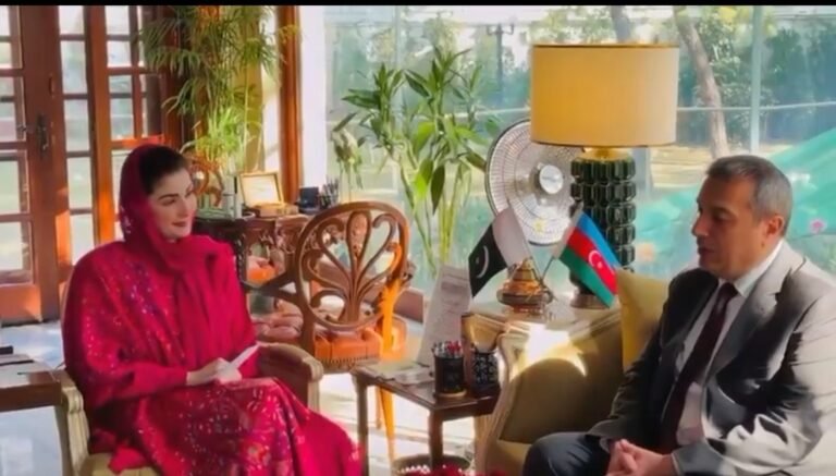 Chief Minister Punjab Meets Azerbaijan’s Ambassador Khazar Farhadov