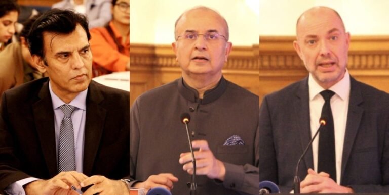 Danish Ambassador Jacob Linulf, Justice Mansoor Ali Shah, Dr. Abid Qaiyum Suleri and others addressed the forum