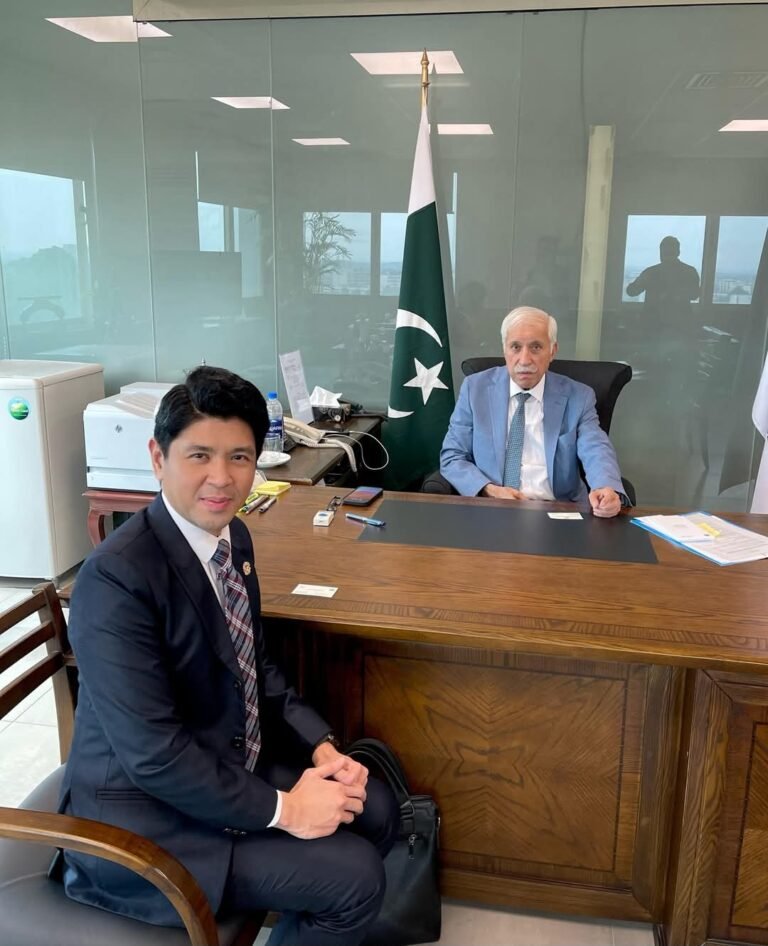 Deputy Head of Malaysian Mission,Mohd Syafik,Calls on BOI Minister Qaiser Ahmed Sheikh