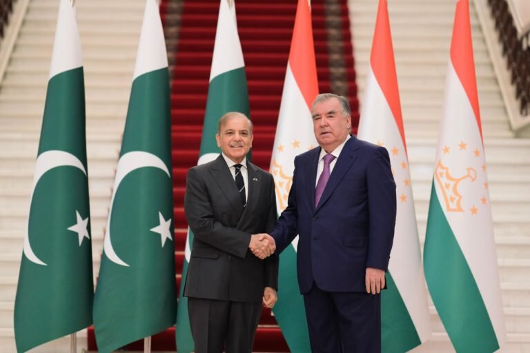 PM Shehbaz, President Rahmon Reaffirm Strong Bilateral Ties