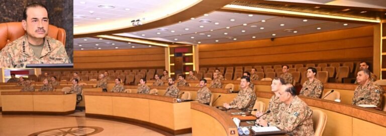 Pakistan Will Not Allow Peace to Be Undermined by Externally Sponsored Terrorism: Corps Commanders’ Conference